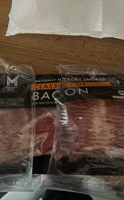 Hickory Smoked Classic Cut Bacon, Hickory Smoked