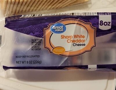 White Sharp Cheddar Cheese, White Sharp Cheddar