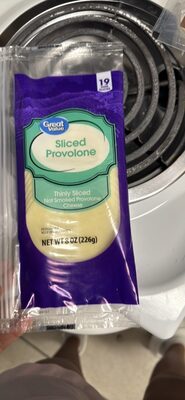 Not Smoked Provolone Thinly Sliced Cheese, Not Smoked Provolone