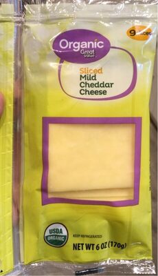 Mild Cheddar Organic Sliced Cheese, Mild Cheddar