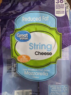 Mozzarella Reduced Fat Low-Moisture Part-Skim String Cheese, Mozzarella