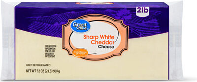 White Sharp Cheddar Cheese, White Sharp Cheddar