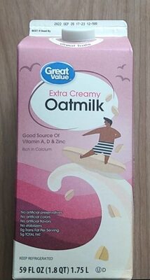Extra Creamy Oatmilk, Extra Creamy