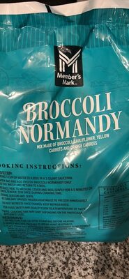 Steam In Bag Broccoli Normandy A Blend Of Broccoli Florets, Cauliflower Florets, Orange Carrots & Yellow Carrots, Broccoli Normandy