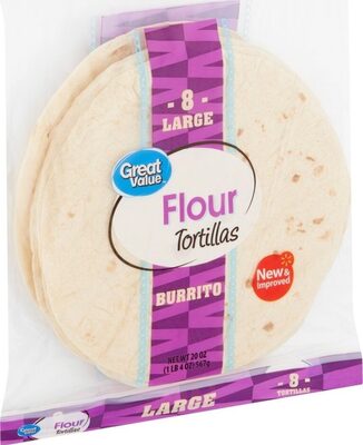 Flour Large Burrito Tortillas, Flour
