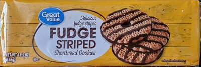Fudge Striped Shortbread Cookies, Fudge Striped