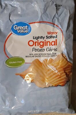 Lightly Salted Original Wavy Potato Chips, Lightly Salted Original