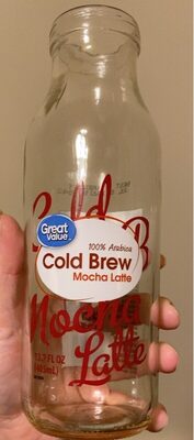 Mocha Latte 100% Arabica Cold Brew Coffee, Mocha Latte