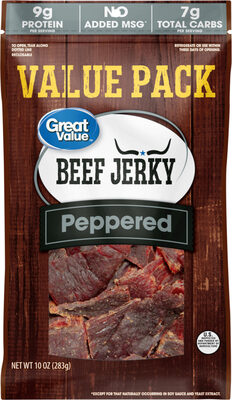 Peppered Beef Jerky, Peppered