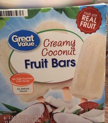 Creamy Coconut Fruit Bars, Creamy Coconut