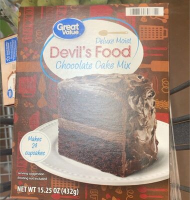 Deluxe Moist Devil's Food Chocolate Cake Mix, Deluxe Moist Devil's Food Chocolate