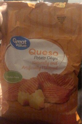 Queso Rippled Potato Chips, Queso