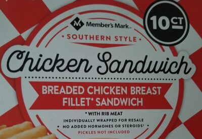 Breaded Chicken Breast Fillet Sandwich, Chicken