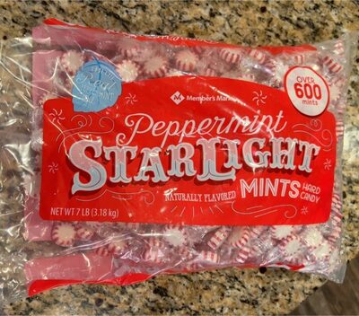 Peppermint Starlight Mints Hard Candy, Peppermint Starlight Mints