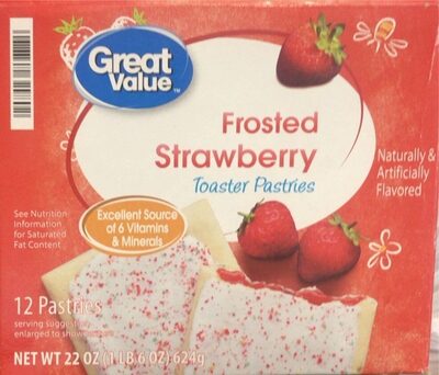 Frosted Strawberry Flavored Toaster Pastries, Frosted Strawberry