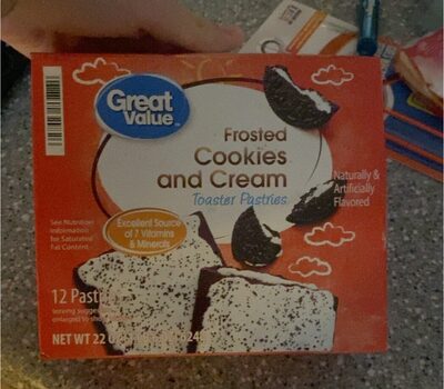 Frosted Cookies And Cream Toaster Pastries, Frosted Cookies And Cream
