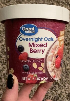 Mixed Berry Overnight Oats, Mixed Berry