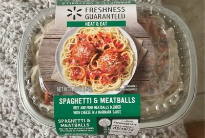 Spaghetti & Meatballs Beef And Pork Meatballs Blended With Cheese In A Marinara Sauce, Spaghetti & Meatballs