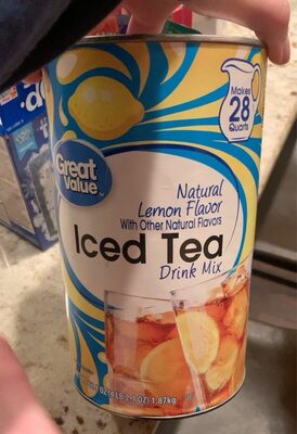 Lemon Flavor Natural Iced Tea Drink Mix, Lemon