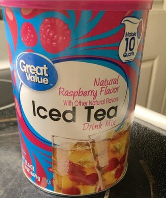 Raspberry Flavor Iced Tea Drink Mix, Raspberry