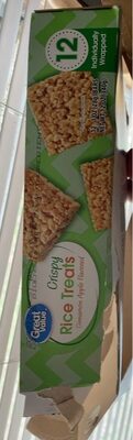 Apple Cinnamon Flavored Crispy Rice Treats Bars, Apple Cinnamon