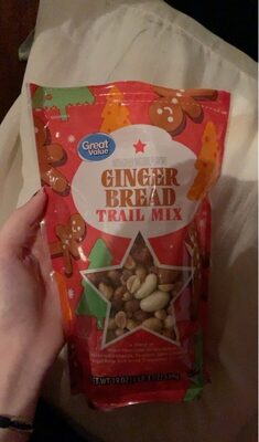 Gingerbread A Blend Of White Chocolate Gingerbread Flavored Almonds, Roasted Salted Peanuts, Pretzel Balls And Dried Sweetened Cranberries Trail Mix, Gingerbread