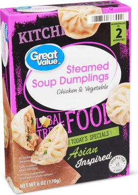 Chicken & Vegetable Steamed Soup Dumplings, Chicken & Vegetable