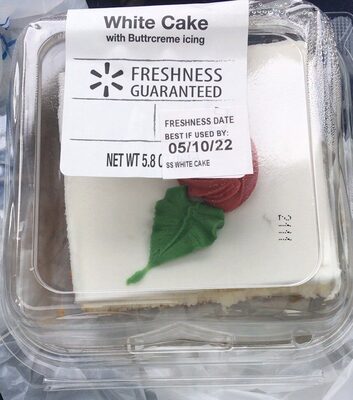White Cake With Buttrcreme Icing, White With Buttrcreme Icing