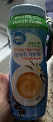 French Vanilla Flavored Sugar Free Non-Dairy Coffee Creamer, French Vanilla