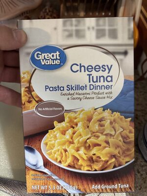 Cheesy Tuna Enriched Macaroni Product With A Savory Cheese Sauce Mix Pasta Skillet Dinner, Cheesy Tuna
