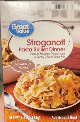 Stroganoff Enriched Macaroni Product With A Savory Cheese Sauce Mix Pasta Skillet Dinner, Stroganoff