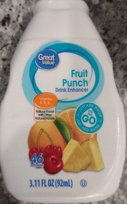 Fruit Punch Flavor Drink Enhancer, Fruit Punch