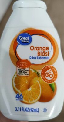 Orange Blast Flavor Drink Enhancer, Orange Blast