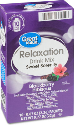 Blackberry Hibiscus Relaxation Drink Mix, Blackberry Hibiscus