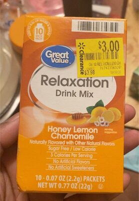 Honey Lemon Chamomile Relaxation Drink Mix, Honey Lemon Chamomile