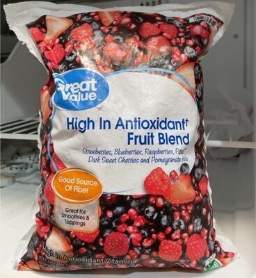 Fruit Blend High In Antioxidant Strawberries, Blueberries, Raspberries, Pitted Dark Sweet Cherries And Pomegranate Arils, Fruit Blend