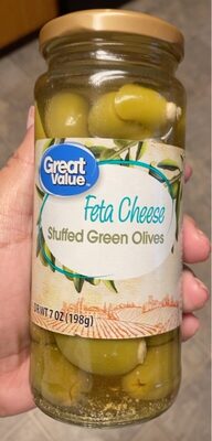 Feta Cheese Stuffed Green Olives, Feta Cheese