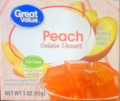 Peach Gelatin Dessert, Peach