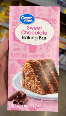 Sweet Chocolate Baking Bar, Sweet Chocolate