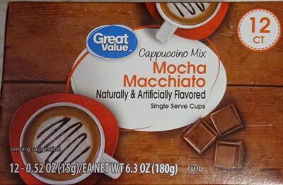 Mocha Macchiato Cappuccino Mix Single Serve Cups, Mocha Macchiato