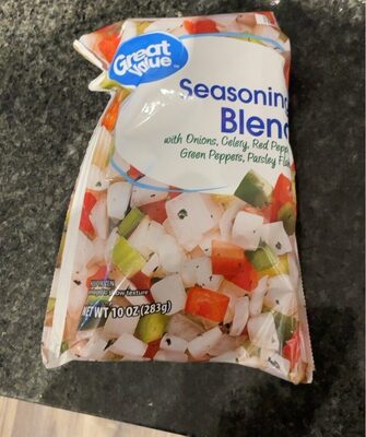Seasoning Blend With Onions, Celery, Red Peppers, Green Peppers, Parsley Flakes, Seasoning