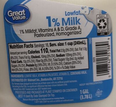 1% Lowfat Milk