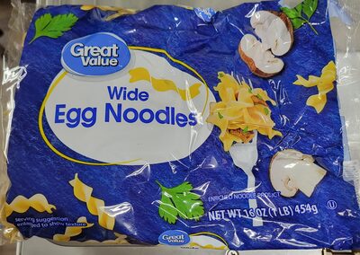 Enriched Noodle Product, Wide Egg Noodles