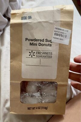 Powdered Sugar Mini Donuts, Powdered Sugar