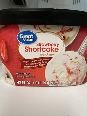 Strawberry Shortcake Sweet Cream Ice Cream With Strawberry Swirls And Shortcake Pieces, Strawberry Shortcake