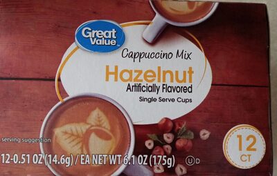 Hazelnut Cappuccino Mix Single Serve Cups, Hazelnut