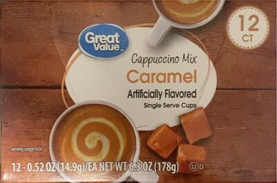 Caramel Cappuccino Mix Single Serve Cups, Caramel