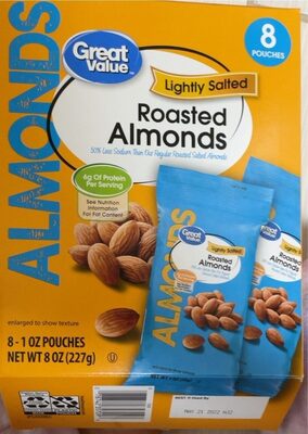Lightly Salted Roasted Almonds, Lightly Salted Roasted