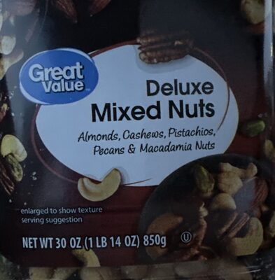 Deluxe Almonds, Cashews, Pistachios, Pecans & Macadamia Mixed Nuts, Deluxe