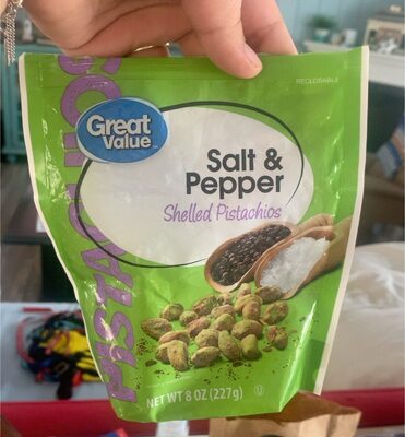 Salt & Pepper Shelled Pistachios, Salt & Pepper